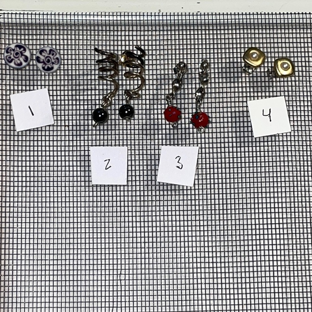 Vintage stud earrings - more in my closet